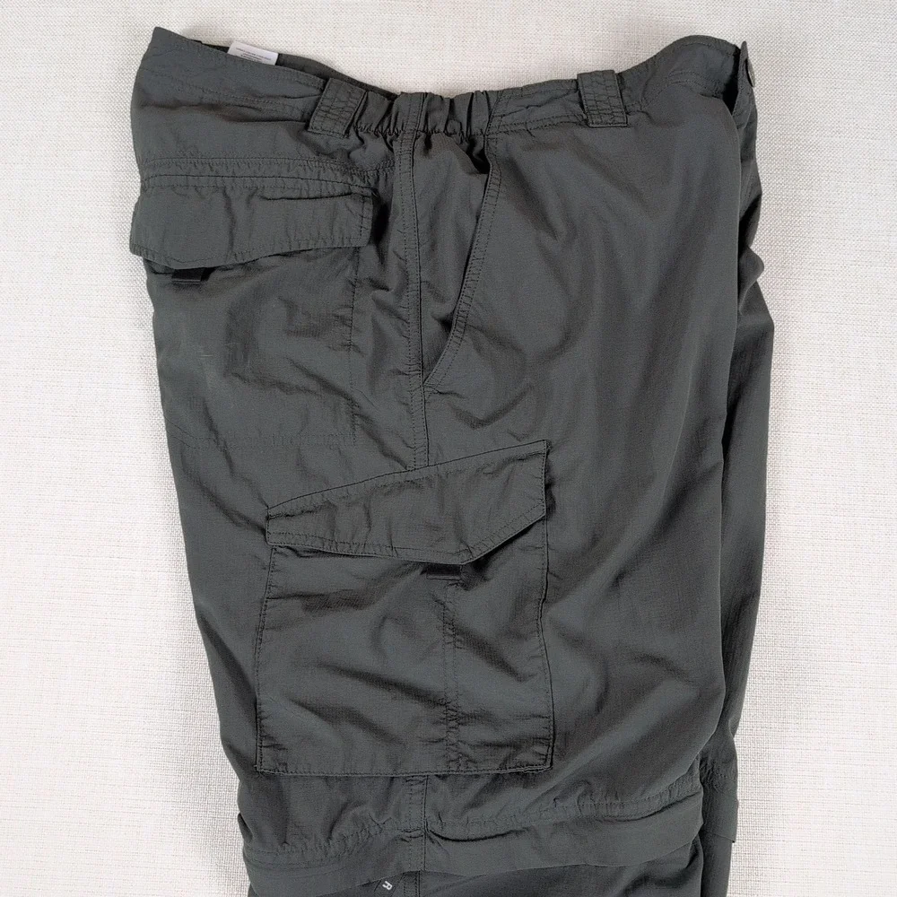 Columbia Silver Ridge Convertible Cargo Pants Mens 36x34 Gray AM8004 UPF 50